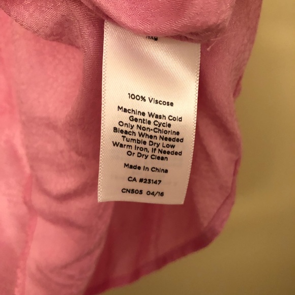 SALE! Talbots pink blouse with tie - Picture 3 of 3